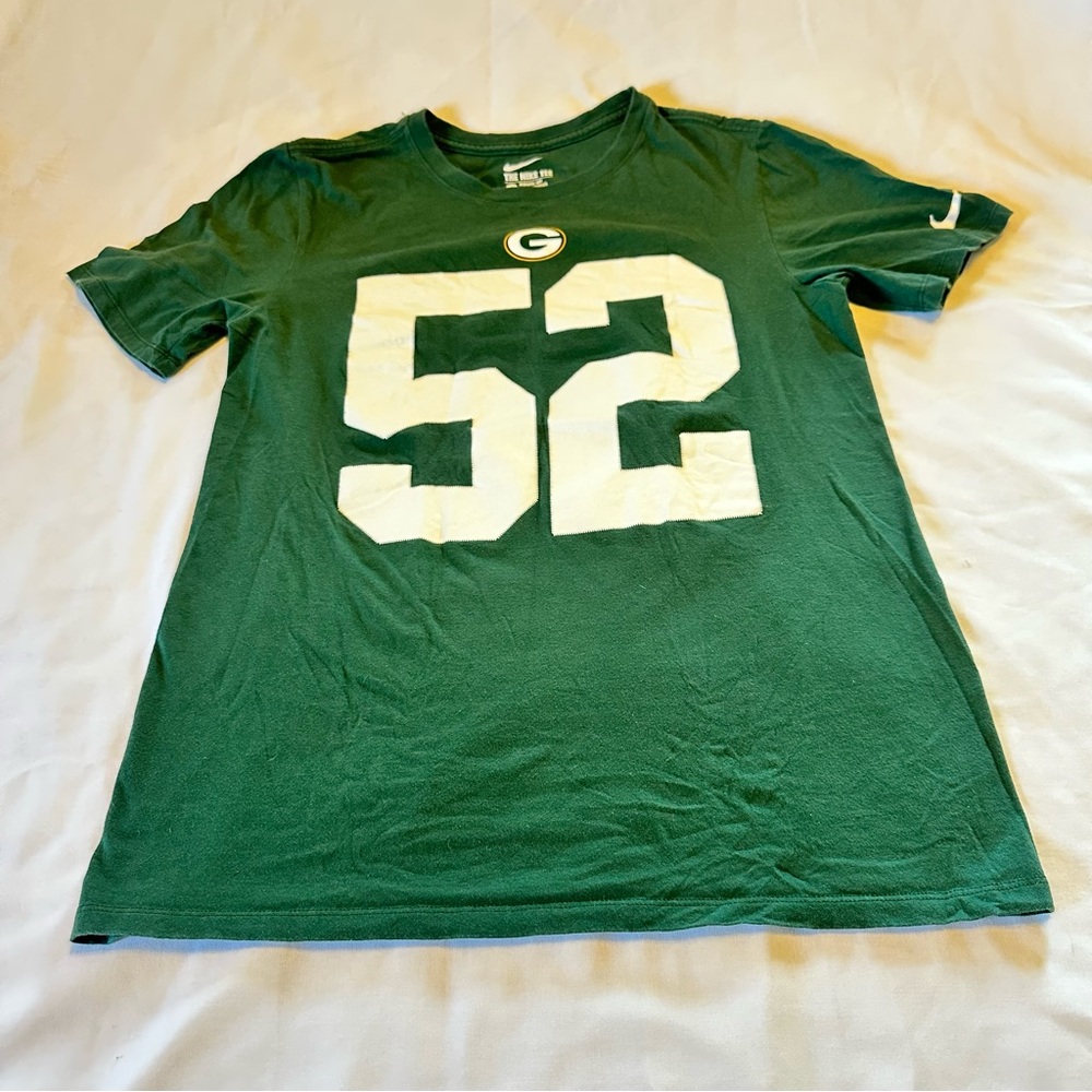 Nike Green Bay Packers Shirt Adult Small Clay Matthews #52